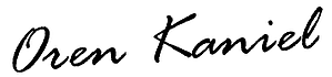 Assinatura do Oren Kaniel