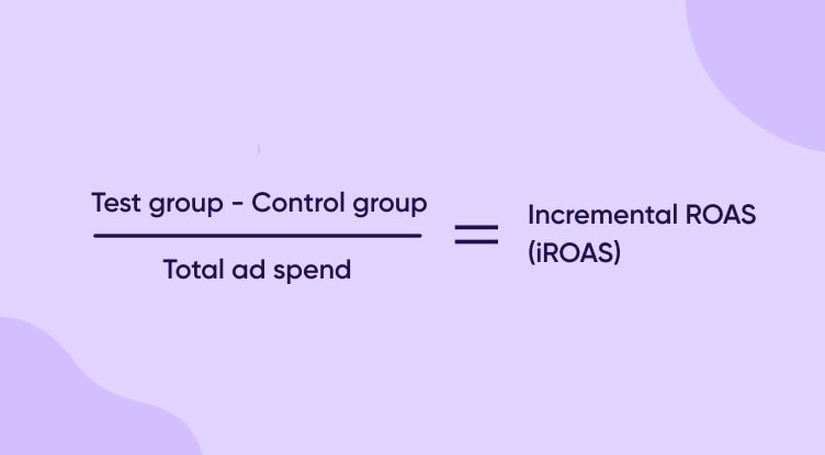 Incremental impact on ROAS formula (aka iROAS)
